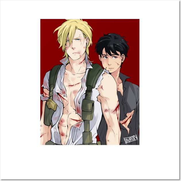 Ash and Eiji Rambo Wall Art by MykaAndSalmon